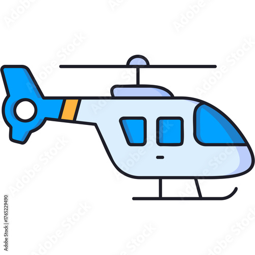 Helicopter Sticker