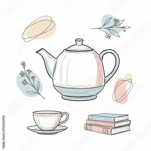 teapot and cup