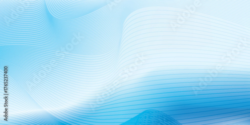 Light blue background with soft waves and lines that move simply and calmly. vector background eps10.