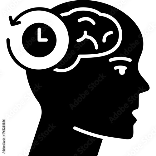 Solid Glyph Memory Icon