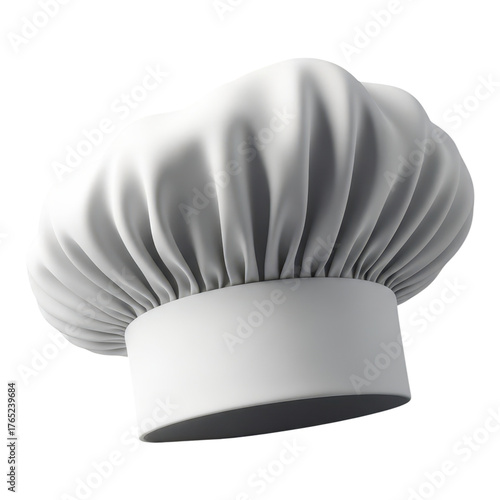 Chefs hat isolated on transparent background, symbol of culinary profession and cooking