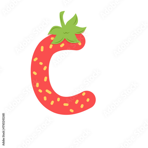 Strawberry Alphabet Series – Cute Fruit Letters A–Z
