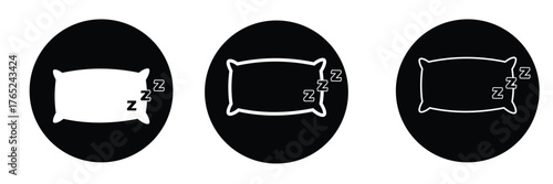 Pillow Vector Line Icon Illustration. EPS 10