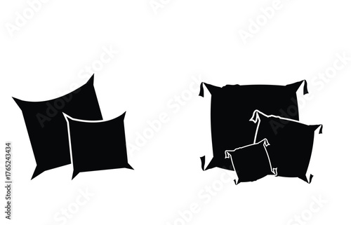Pillow Vector Line Icon Illustration. EPS 10