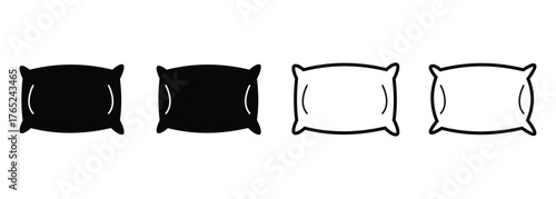 Pillow Vector Line Icon Illustration. EPS 10