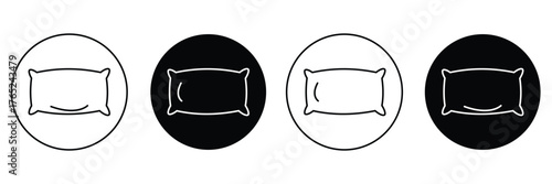 Pillow Vector Line Icon Illustration. EPS 10