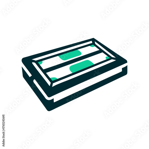 Abstract Rectangular Card Layout with Rounded Edges A solid purple rectangular card layout with soft edges and uniform padding inside