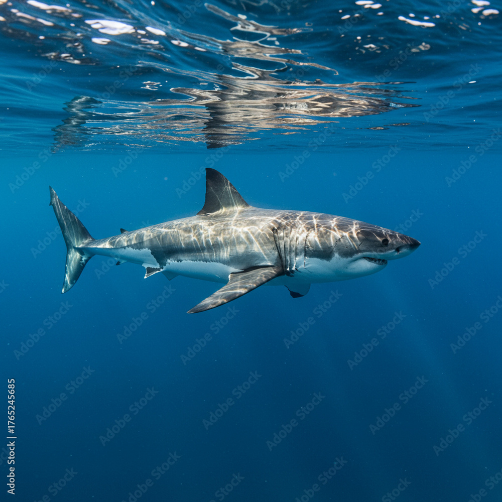 Fototapeta premium shark in the sea