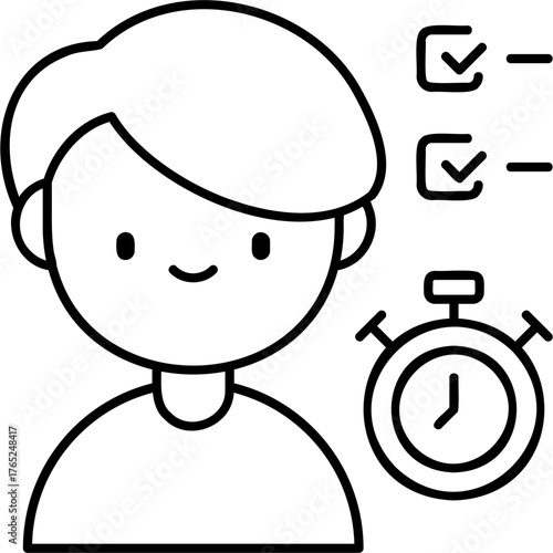Line Art Discipline Icon
