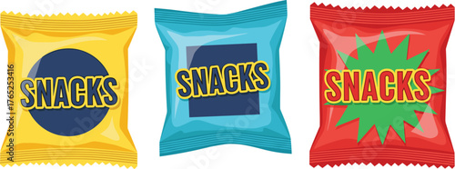 Colorful Snack Packs Assortment Displayed on White Backdrop Promoting Healthy Eating, Balanced Diet for Active Lifestyle, Representing Convenience and Variety in Food Choices, Ideal for Marketing, Adv