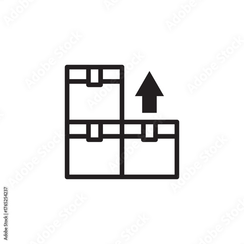Inventory optimization icon symbolizing efficient stock control and flow, representing modern warehouse management, advanced supply chain services, and specialized logistics systems and software.