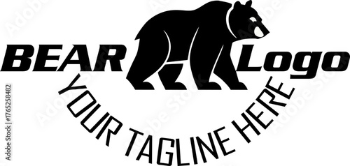 Modern professional grizzly bear logo for a sport team
Bear head outline silhouette cut out vector sticker with Simple Geometric Design of Bear Head and Bear head mascot vector for emblem design Masco