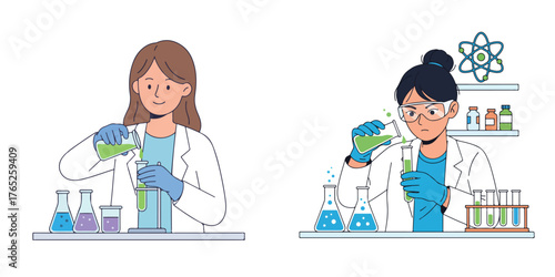 World Science Day for Peace and Development. Vector Design, ilustrations, set icon