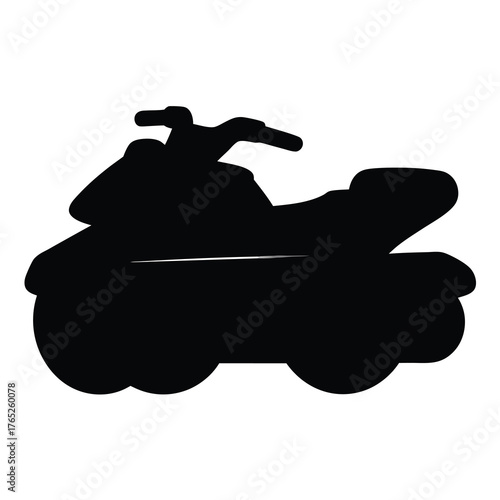 Striking silhouette of an all terrain vehicle ideal for off road adventures