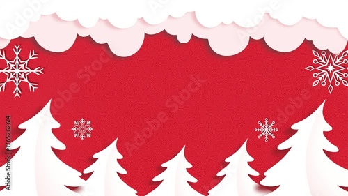 looping animation Christmas tree background for banner, poster, presentation, and other uses