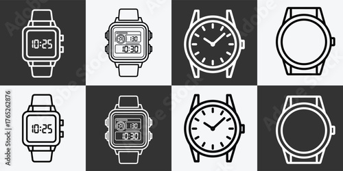 Watch collection design vintage style accessories timepieces stylish wristwatches clocks