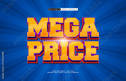 mega price editable text effect for titles and promotion