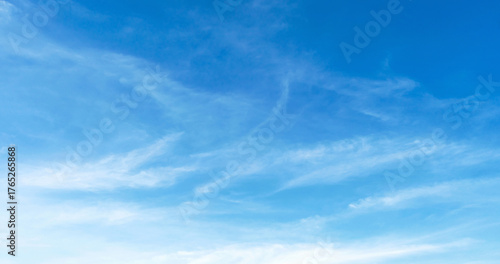 sky is blue and clear with clouds