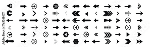 set of arrow direction icons