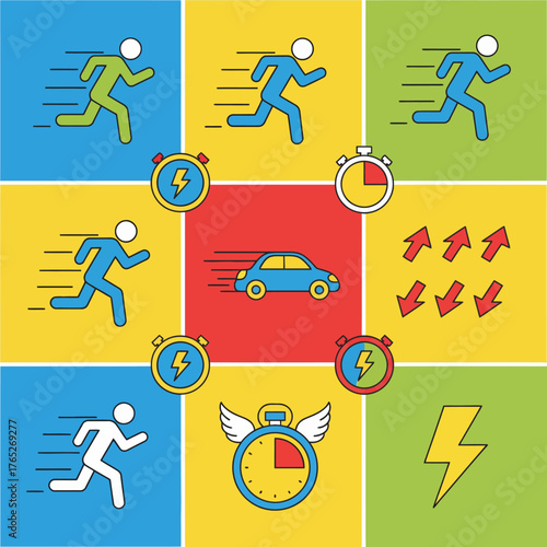 Time Flies Speed, Motion, and Energy in a Dynamic Graphic Design