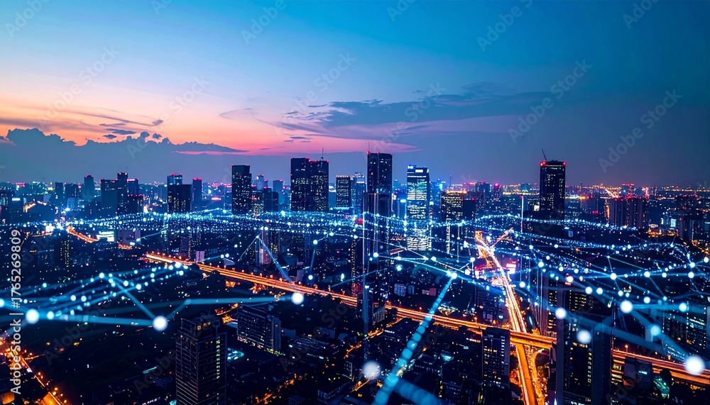 custom made wallpaper toronto digitalDigital Overlay Representing Real Estate and Financial Investment Assets