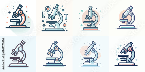 World Science Day for Peace and Development. Vector Design, ilustrations, set icon