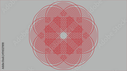 Intricate Geometric Mandala Symmetry Abstract Art