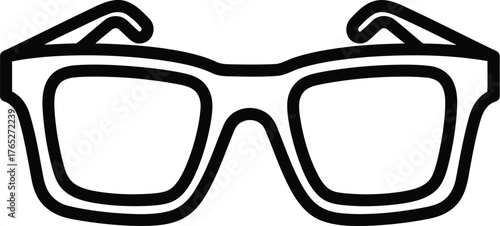 3d glasses isolated on transparent background, a modern accessory for immersive viewing experience in cinema or home entertainment with a bold design