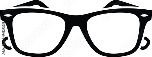 Hipster sunglasses line art isolated on transparent background for a modern and stylish look with a minimalist design