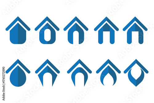 Simple House  logo Icon Illustration