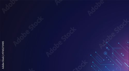 vector futuristic technology background electronic