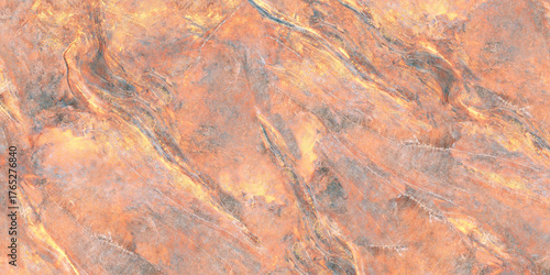 Volcanic Sunset Marble Texture Seamless Fiery Orange and Gold Stone Background