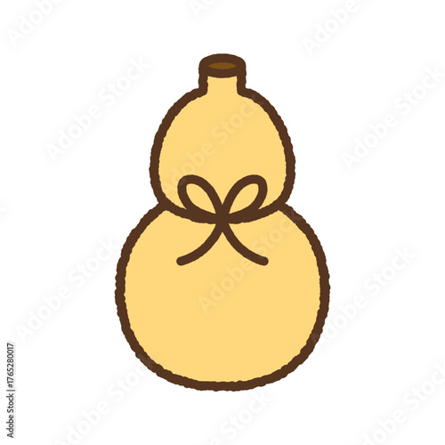 手書き風の単品アイコンイラスト　ひょうたん