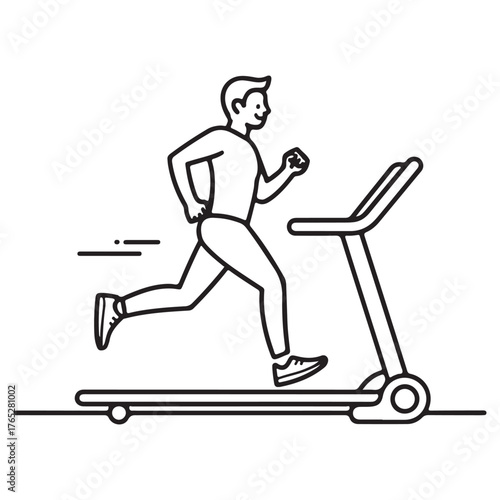 Running man silhouette
