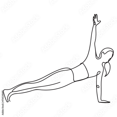 Hand drawn vector illustration of a sketch of a woman
