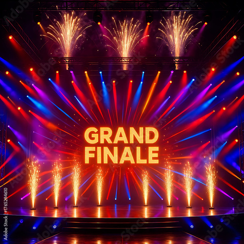 Spectacular Grand Finale Stage with Fireworks
