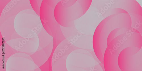 Abstract pastel colorful pink and yellow gradations. Circle effect style art nice