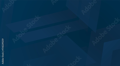Abstract navy background featuring geometric shapes and subtle shadows creates a modern, minimalist design with sleek lines and a calm, professional aesthetic for various uses