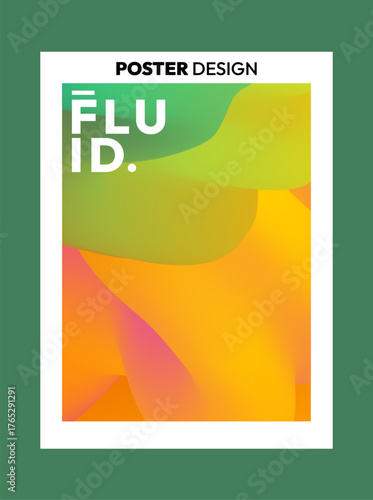 Dynamic Flux Abstract Background.Colourful Flowing Wave Vector Illustration Design Template