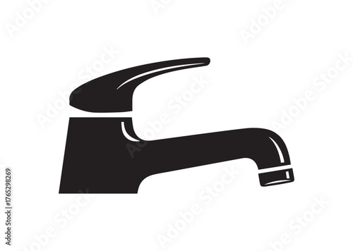 Faucet icon, Faucet silhouette vector