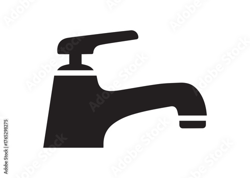Faucet icon, Faucet silhouette vector