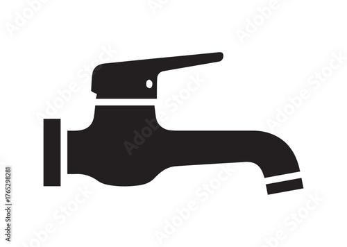 Faucet icon, Faucet silhouette vector