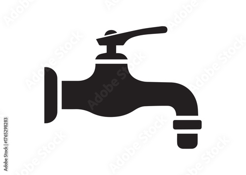 Faucet icon, Faucet silhouette vector