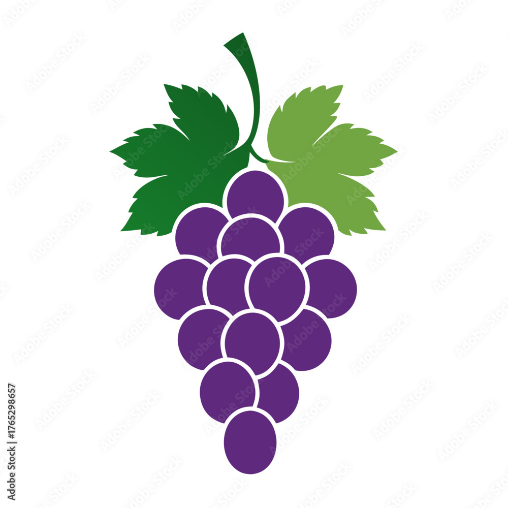 Obraz premium Grape Wine Silhouette
