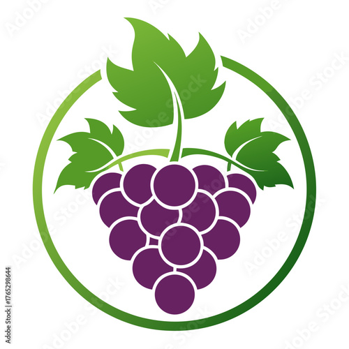 Grapes Stem Silhouette