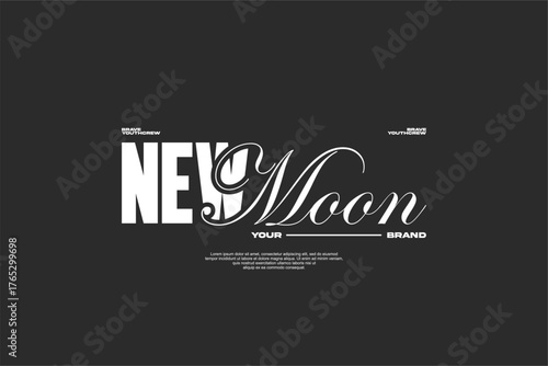 typography streetwear urban fashion template for printing