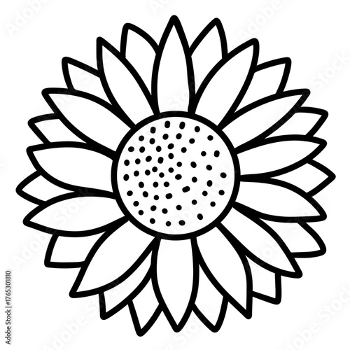 cute flower, hand drawn vector illustration 