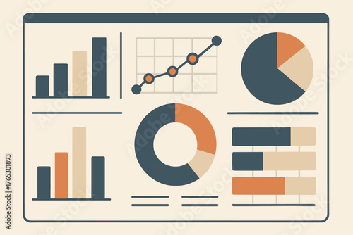 Icon letters punctuation bold vector slices muted organized simplified chinese dashboard analytics
