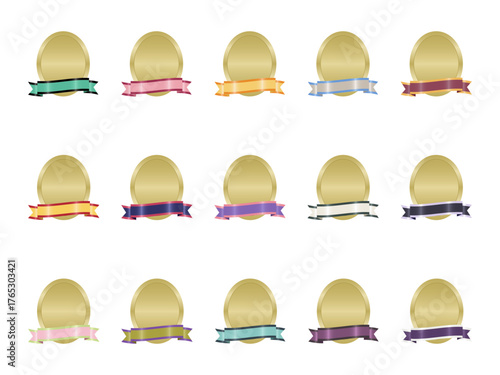 いろいろメダルリボンセット25