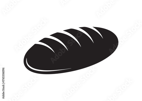 Bread icon, Bread silhouette vector